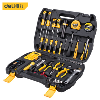 得力（deli）电讯综合维修工具套装 50件套DL1050