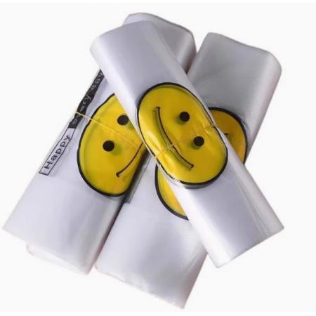 定制 笑脸加厚透明塑料袋/马夹袋 45*68CM 【100只/包】