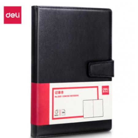 得力3301 黑丝记事本25K