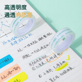 得力（deli） 学生文具胶带 小卷胶带 透明彩色窄胶布 办公用品 30013(12mm*18y 12卷)
